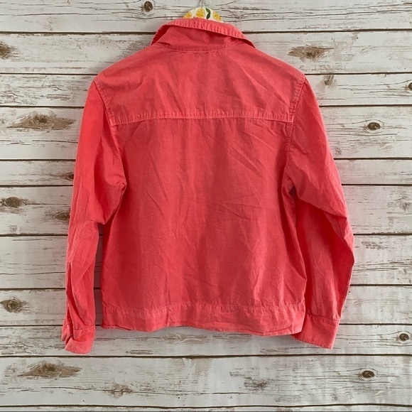Fresh Produce Pink Long Sleeve Button Snap Shirt S - Picture 4 of 4